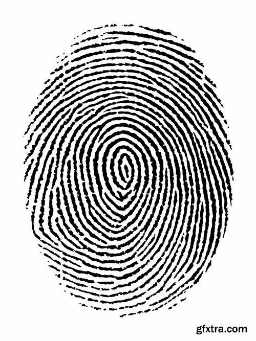 Fingerprint - 25 Vector Fingerprint - 25 Vector