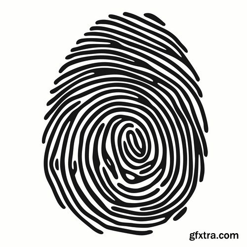 Fingerprint - 25 Vector Fingerprint - 25 Vector
