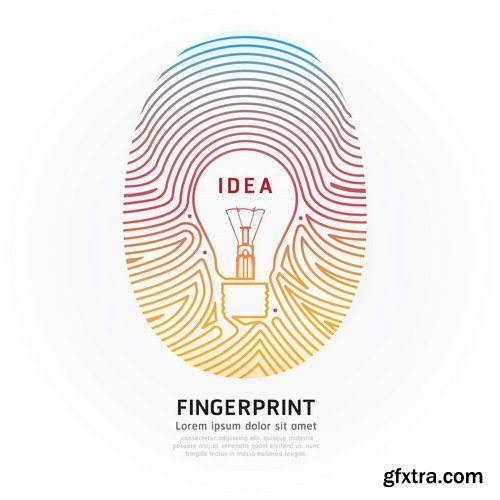 Fingerprint - 25 Vector Fingerprint - 25 Vector