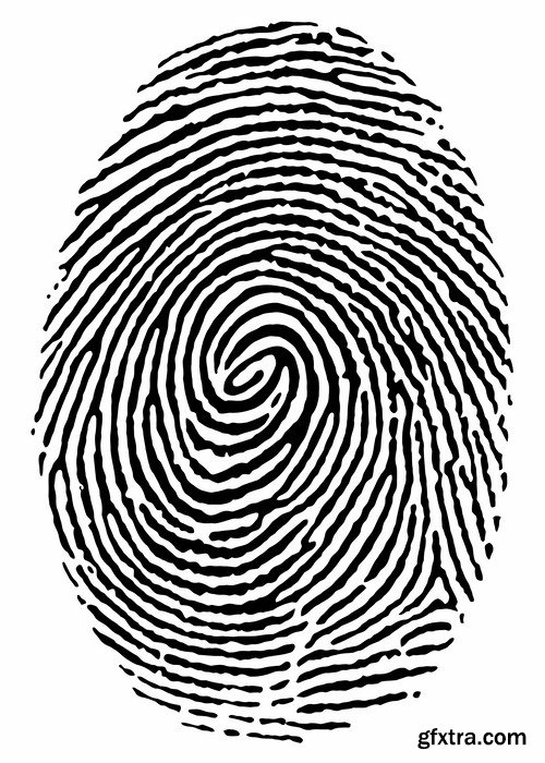 Fingerprint - 25 Vector Fingerprint - 25 Vector
