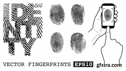 Fingerprint - 25 Vector Fingerprint - 25 Vector