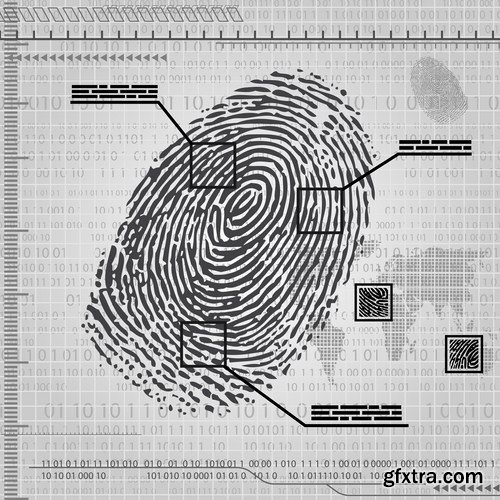 Fingerprint - 25 Vector Fingerprint - 25 Vector