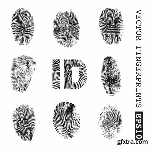 Fingerprint - 25 Vector Fingerprint - 25 Vector