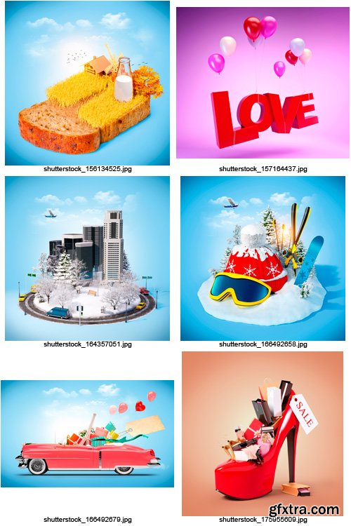 Amazing SS - Different 3D Concepts, 25xJPGs