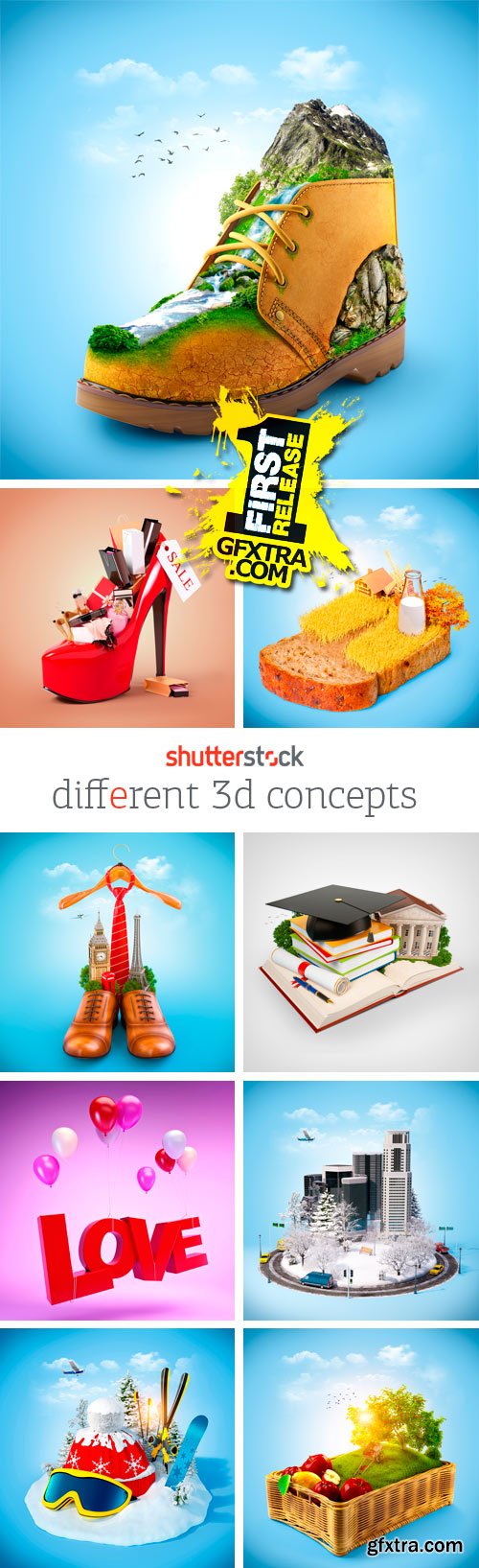 Amazing SS - Different 3D Concepts, 25xJPGs
