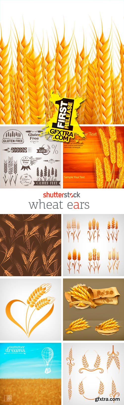 Amazing SS - Wheat Ears, 25xEPS Amazing SS - Wheat Ears, 25xEPS