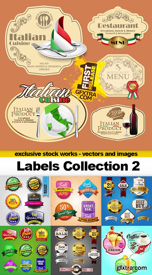Labels Collection 2, 25x AI