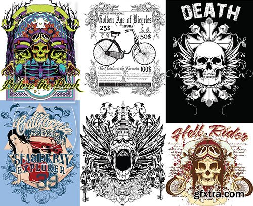 T-Shirts Design 2, 25xEPS