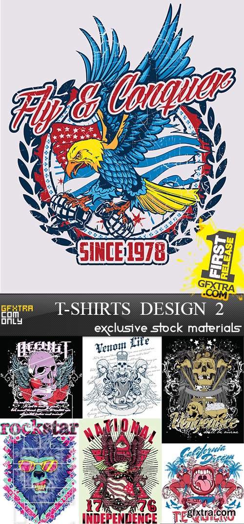 T-Shirts Design 2, 25xEPS