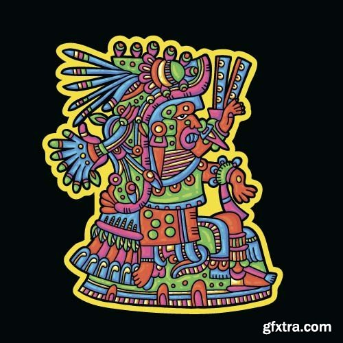 Maya tattoo, 25x EPS Maya tattoo, 25x EPS