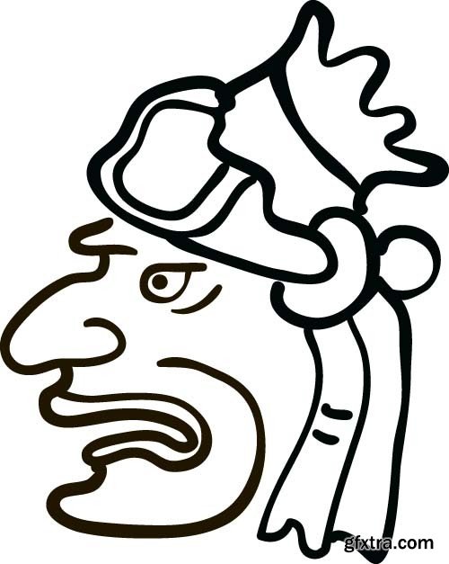 Maya tattoo, 25x EPS Maya tattoo, 25x EPS