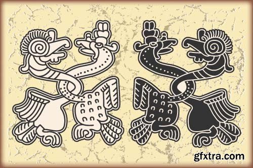 Maya tattoo, 25x EPS Maya tattoo, 25x EPS