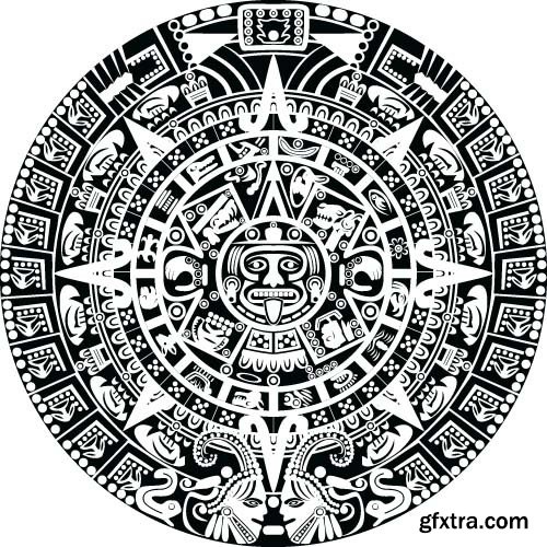 Maya tattoo, 25x EPS Maya tattoo, 25x EPS