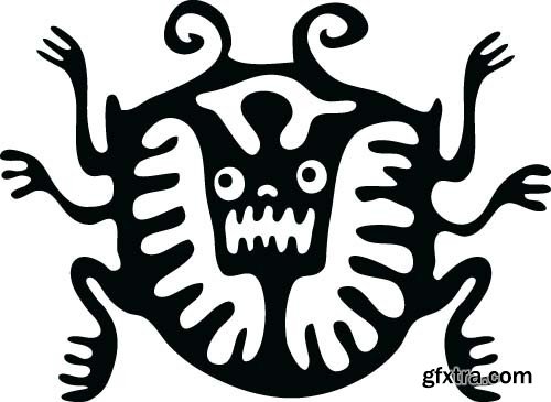 Maya tattoo, 25x EPS Maya tattoo, 25x EPS