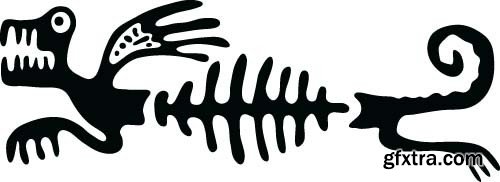 Maya tattoo, 25x EPS Maya tattoo, 25x EPS