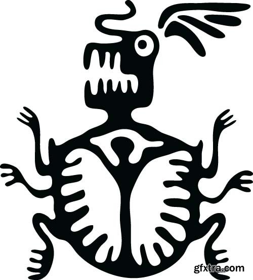 Maya tattoo, 25x EPS Maya tattoo, 25x EPS