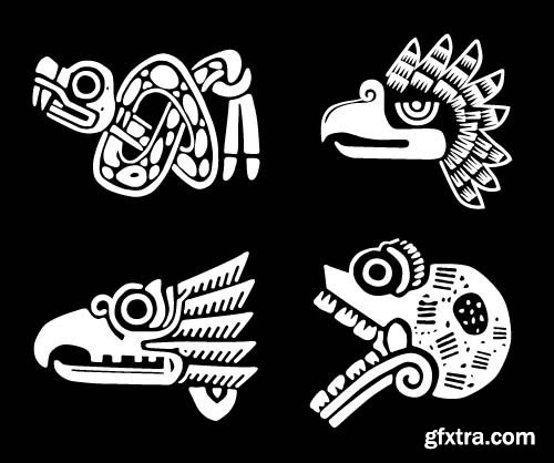 Maya tattoo, 25x EPS Maya tattoo, 25x EPS
