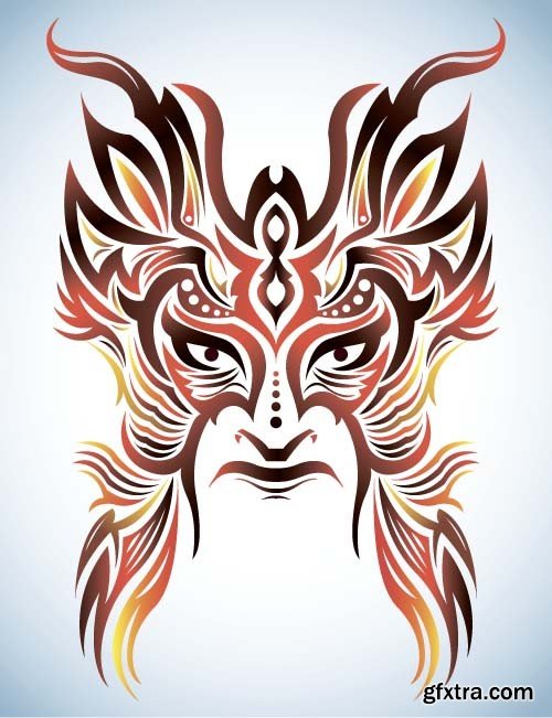 Maya tattoo, 25x EPS Maya tattoo, 25x EPS