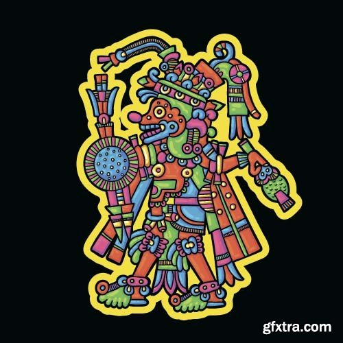 Maya tattoo, 25x EPS Maya tattoo, 25x EPS