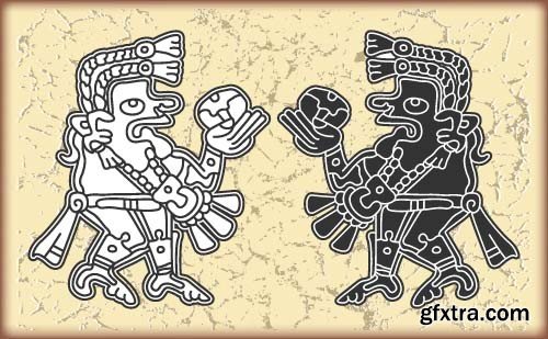 Maya tattoo, 25x EPS Maya tattoo, 25x EPS
