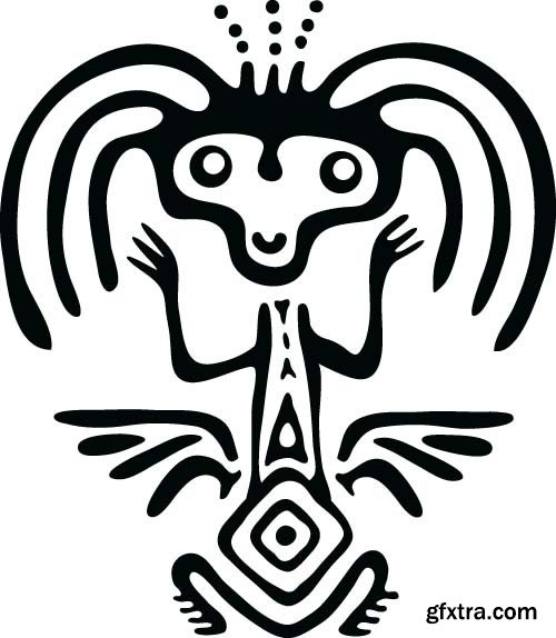 Maya tattoo, 25x EPS Maya tattoo, 25x EPS