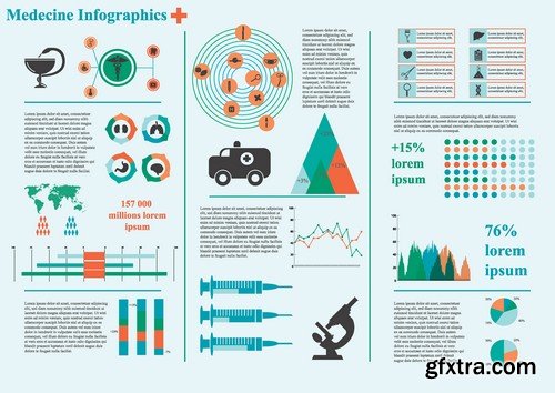 Stock Vectors - Medical Infographic 7, 25xEPS