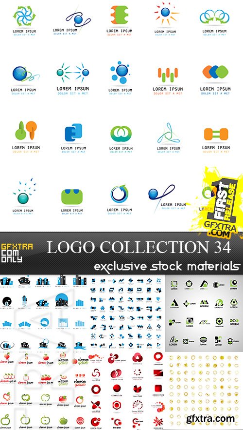 Collection of Logos vol.34, 25xEPS