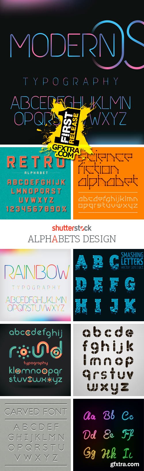 Amazing SS - Alphabets Design, 25xEPS Amazing SS - Alphabets Design, 25xEPS