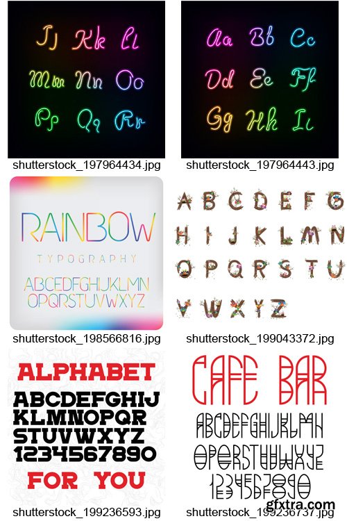 Amazing SS - Alphabets Design, 25xEPS Amazing SS - Alphabets Design, 25xEPS