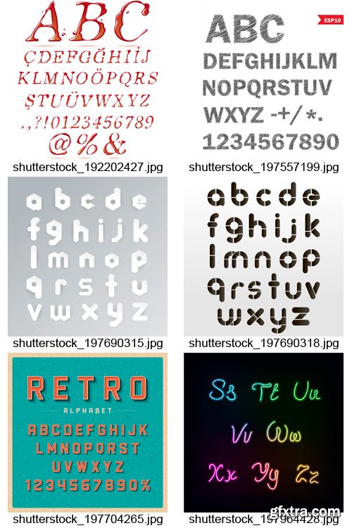 Amazing SS - Alphabets Design, 25xEPS Amazing SS - Alphabets Design, 25xEPS