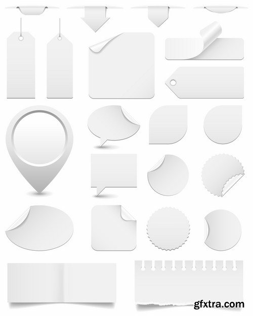 Paper Design Elements - 25 Vector