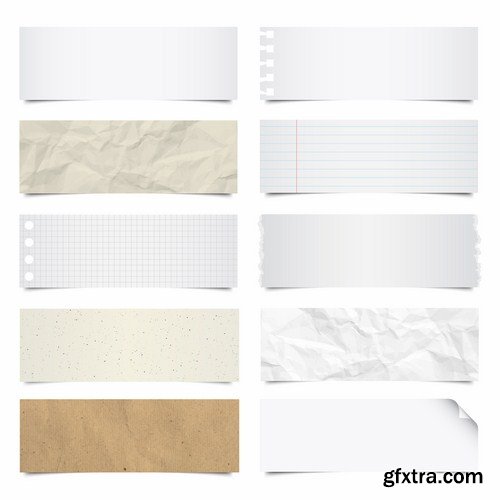 Paper Design Elements - 25 Vector
