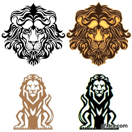 Stock Vectors - Lion, 25xEPS Stock Vectors - Lion, 25xEPS