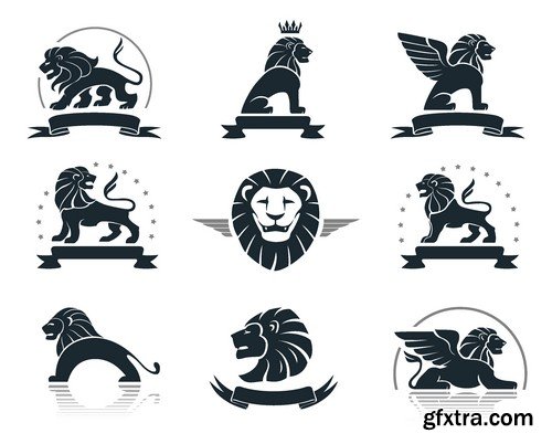 Stock Vectors - Lion, 25xEPS Stock Vectors - Lion, 25xEPS