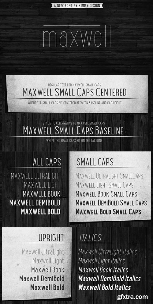 Maxwell Sans Font Family 20xOTF