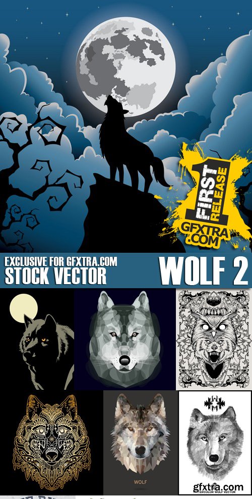 Stock Vectors - Wolf 2, 25xEPS Stock Vectors - Wolf 2, 25xEPS