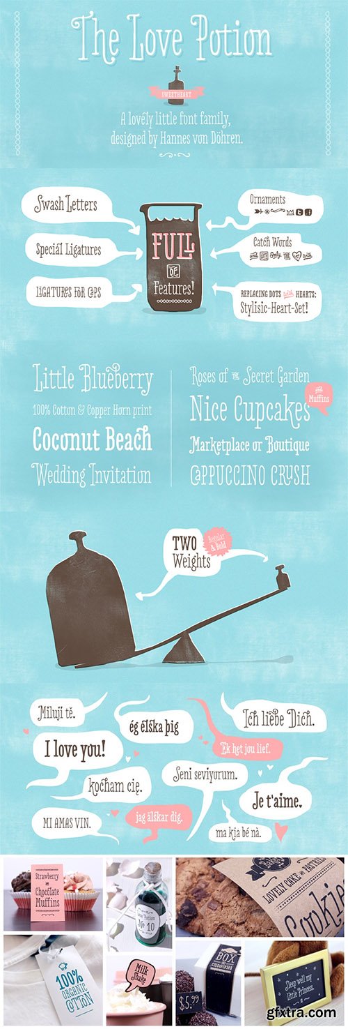 Love Potion Font Family - 3 Fonts $75