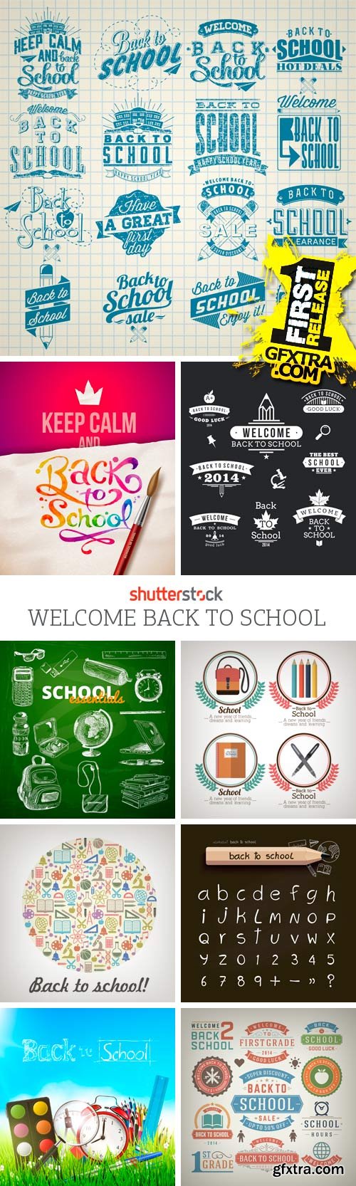 Amazing SS - Welcome Back to School, 25xEPS Amazing SS - Welcome Back to School, 25xEPS