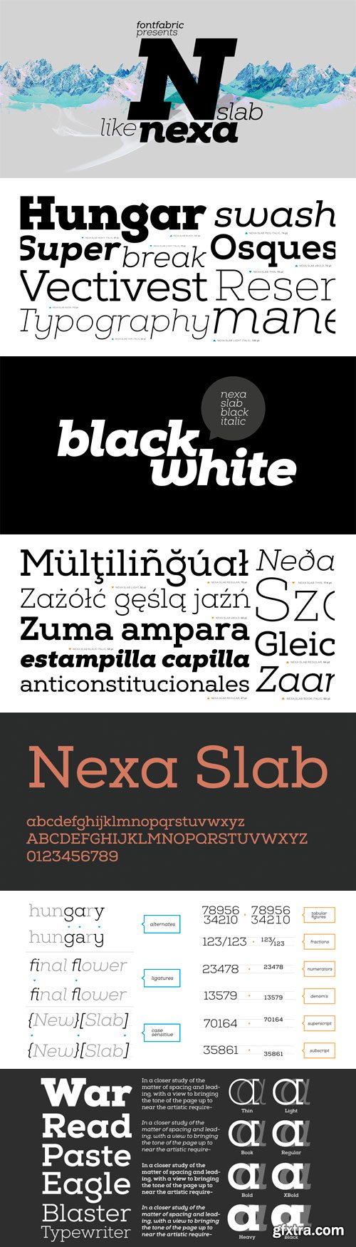 Nexa Slab Font Family 24xOTF