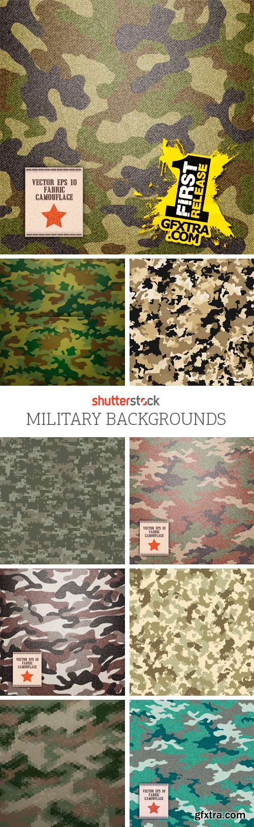 Amazing SS - Military Backgrounds, 25xEPS Amazing SS - Military Backgrounds, 25xEPS