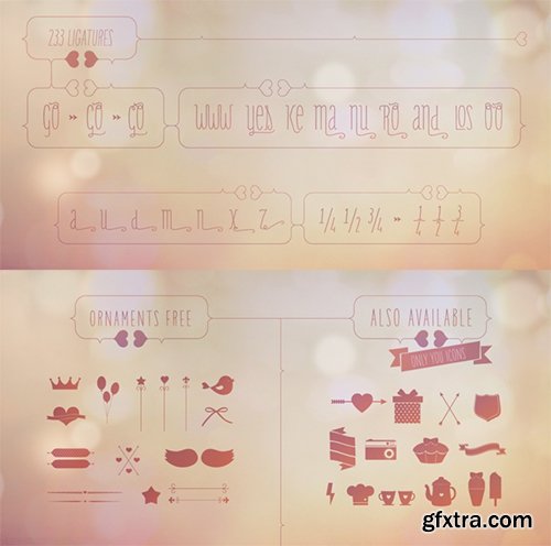 Only You - Romantic Font Family 14xOTF