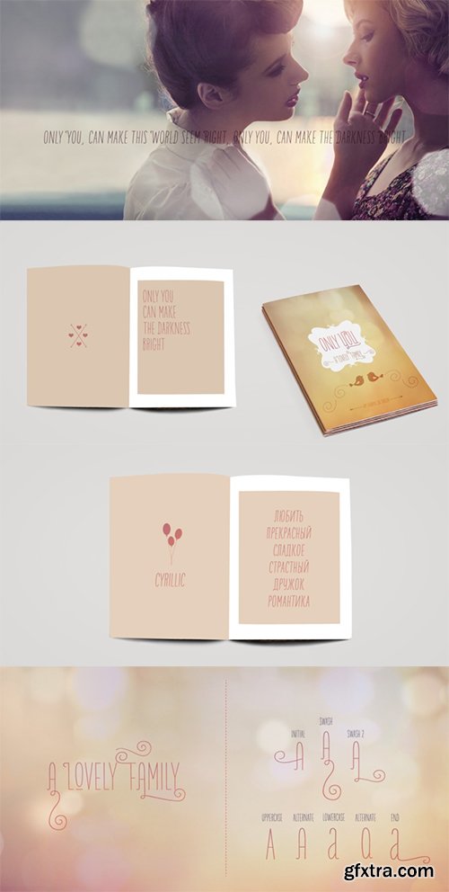 Only You - Romantic Font Family 14xOTF