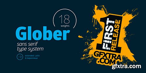 Glober Font Family 17xOTF