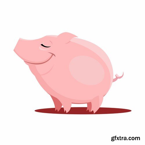Pig vector,25x EPS Pig vector,25x EPS