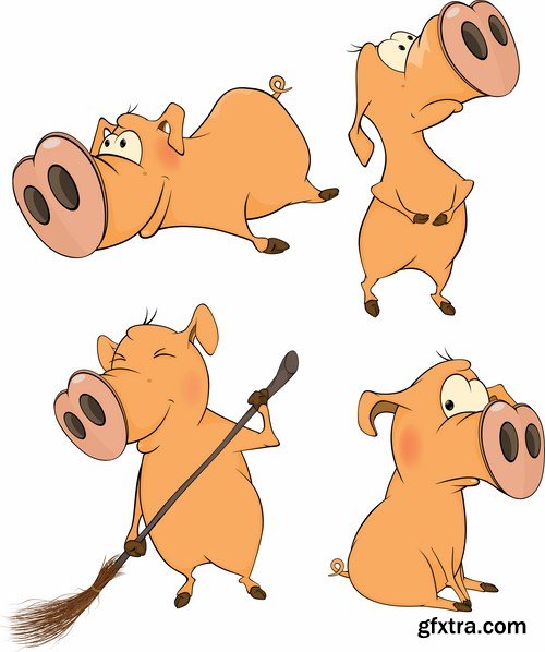 Pig vector,25x EPS Pig vector,25x EPS