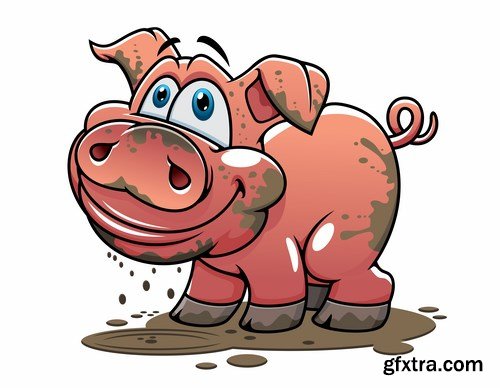 Pig vector,25x EPS Pig vector,25x EPS