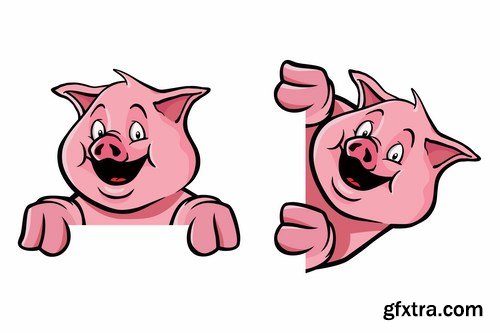 Pig vector,25x EPS Pig vector,25x EPS