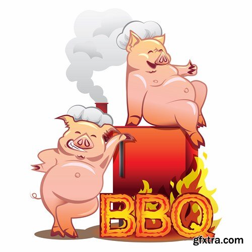 Pig vector,25x EPS Pig vector,25x EPS