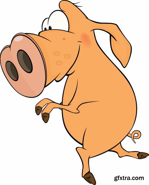 Pig vector,25x EPS Pig vector,25x EPS