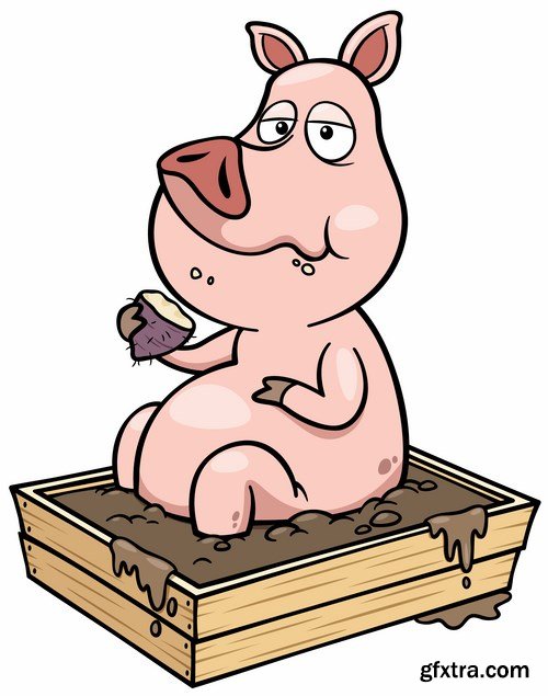 Pig vector,25x EPS Pig vector,25x EPS